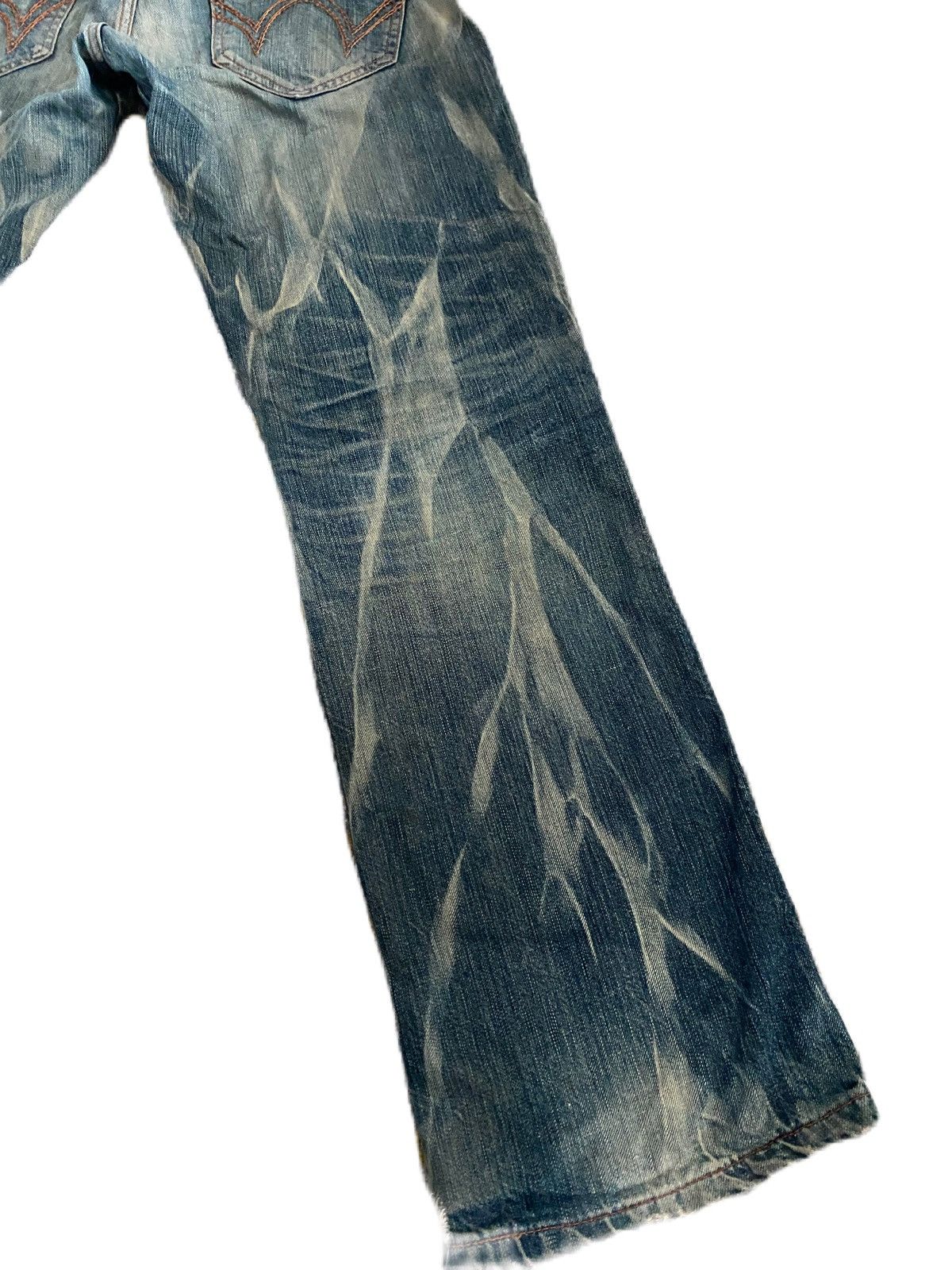 Edwin EDWIN BLUE TRIP NATURAL DISTRESS ABSTRACT DENIM RARE Size US 34 / EU 50 - 3 Thumbnail