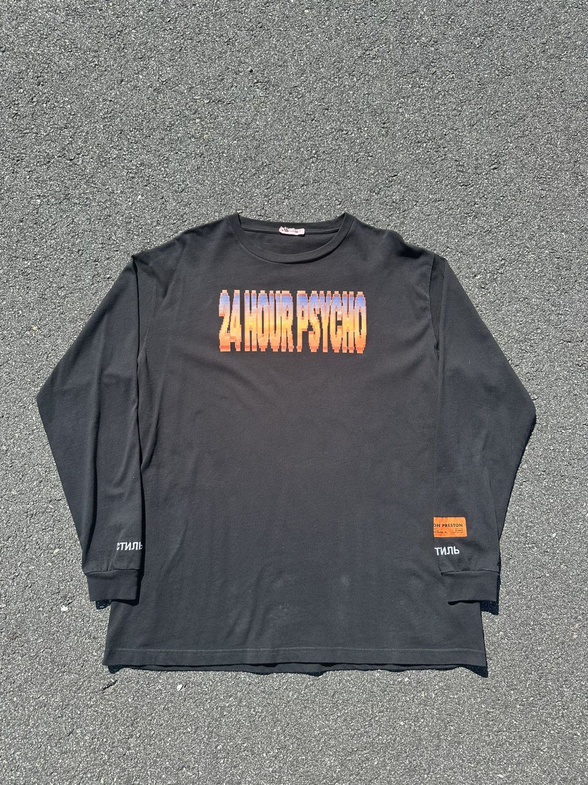 Heron Preston Heron Preston black 24 hour psycho longsleeve Size US L / EU 52-54 / 3 - 1 Thumbnail