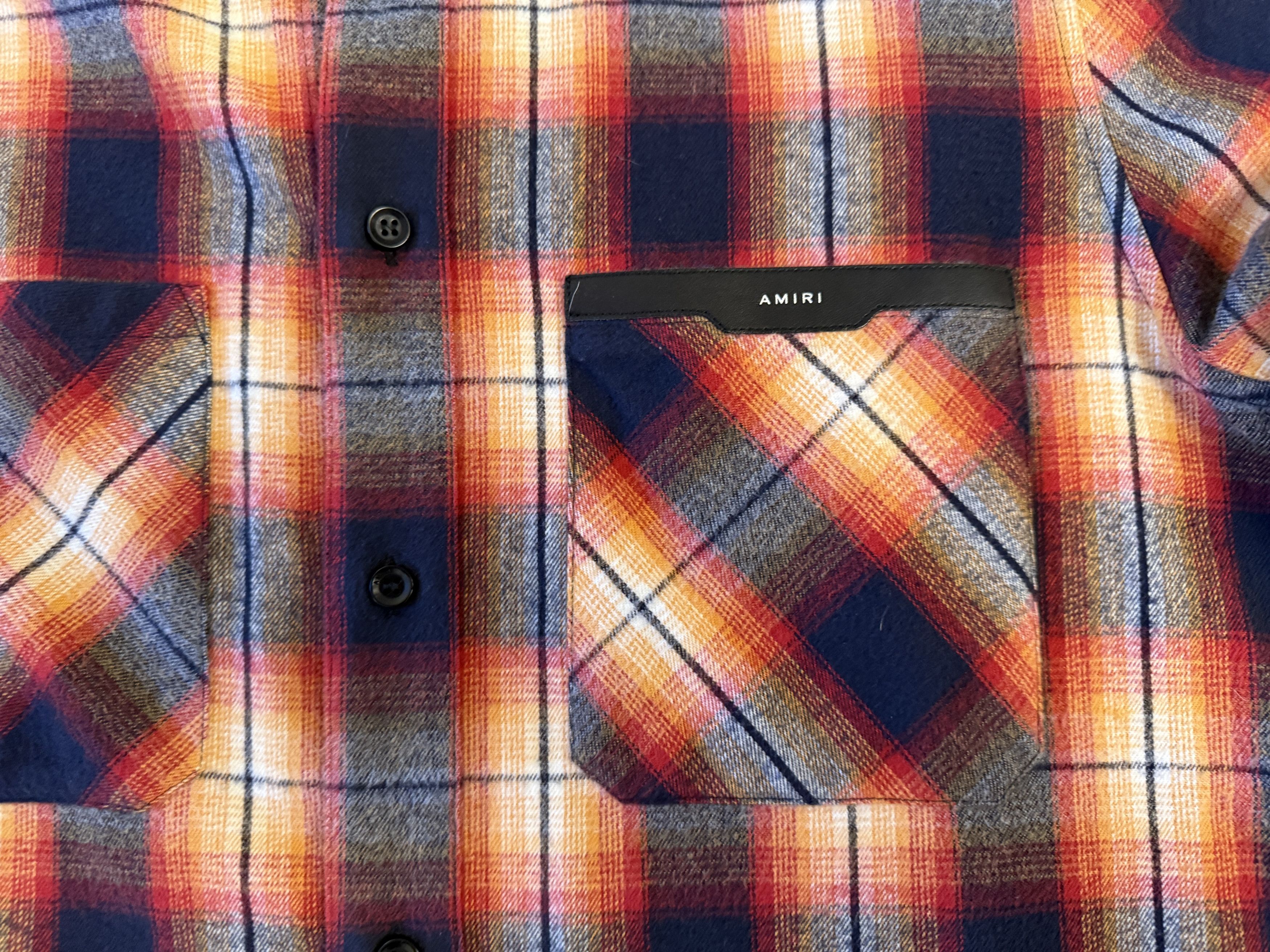 Amiri Amiri Core Leather Logo Flannel Size US M / EU 48-50 / 2 - 2 Thumbnail