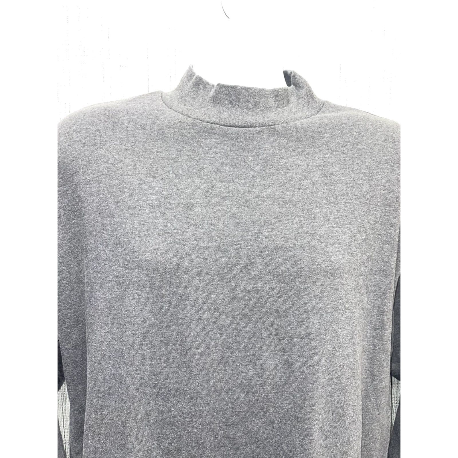 Jerzees VINTAGE Jerzees Turtleneck Shirt Made In USA Mens XL Gray Size US XL / EU 56 / 4 - 2 Thumbnail