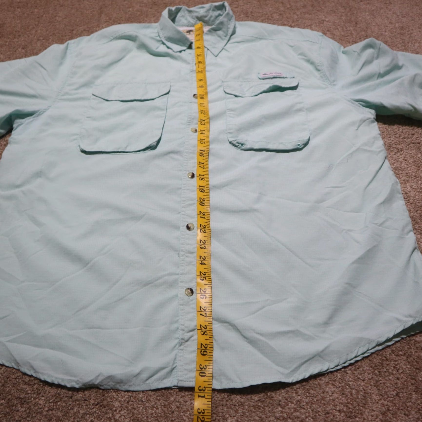 Vintage Joe Marlin Shirt Adult XL Blue Short Sleeve Button-Up Size US XL / EU 56 / 4 - 7 Thumbnail