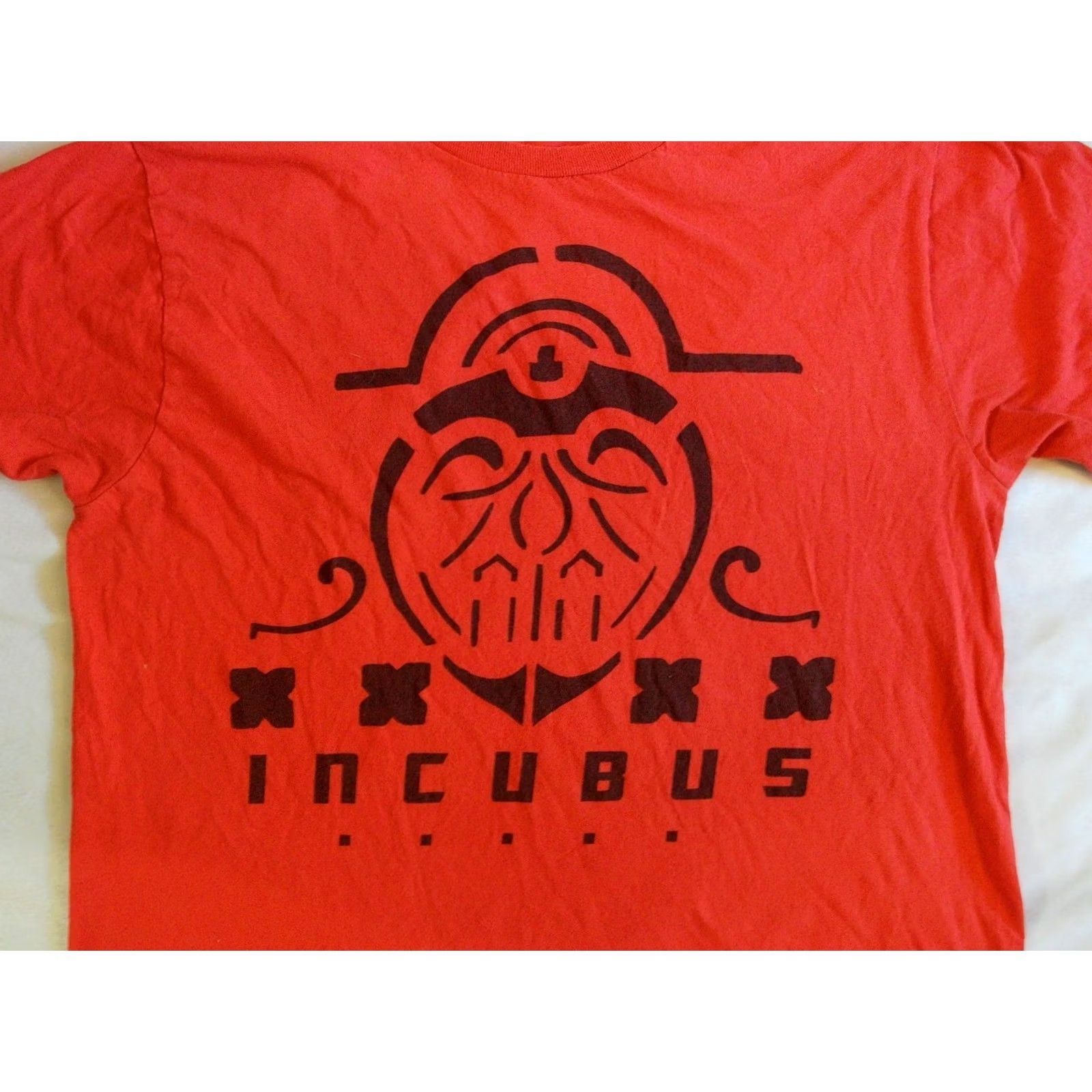 Vintage VINTAGE Bay Island INCUBUS t Shirt Men Large 90s Band Nu Metal ALTERNATIVE ROCK Red Cotton Graphic Print Crew Neck Short Sleeve Slim Modernized Size US L / EU 52-54 / 3 - 3 Thumbnail