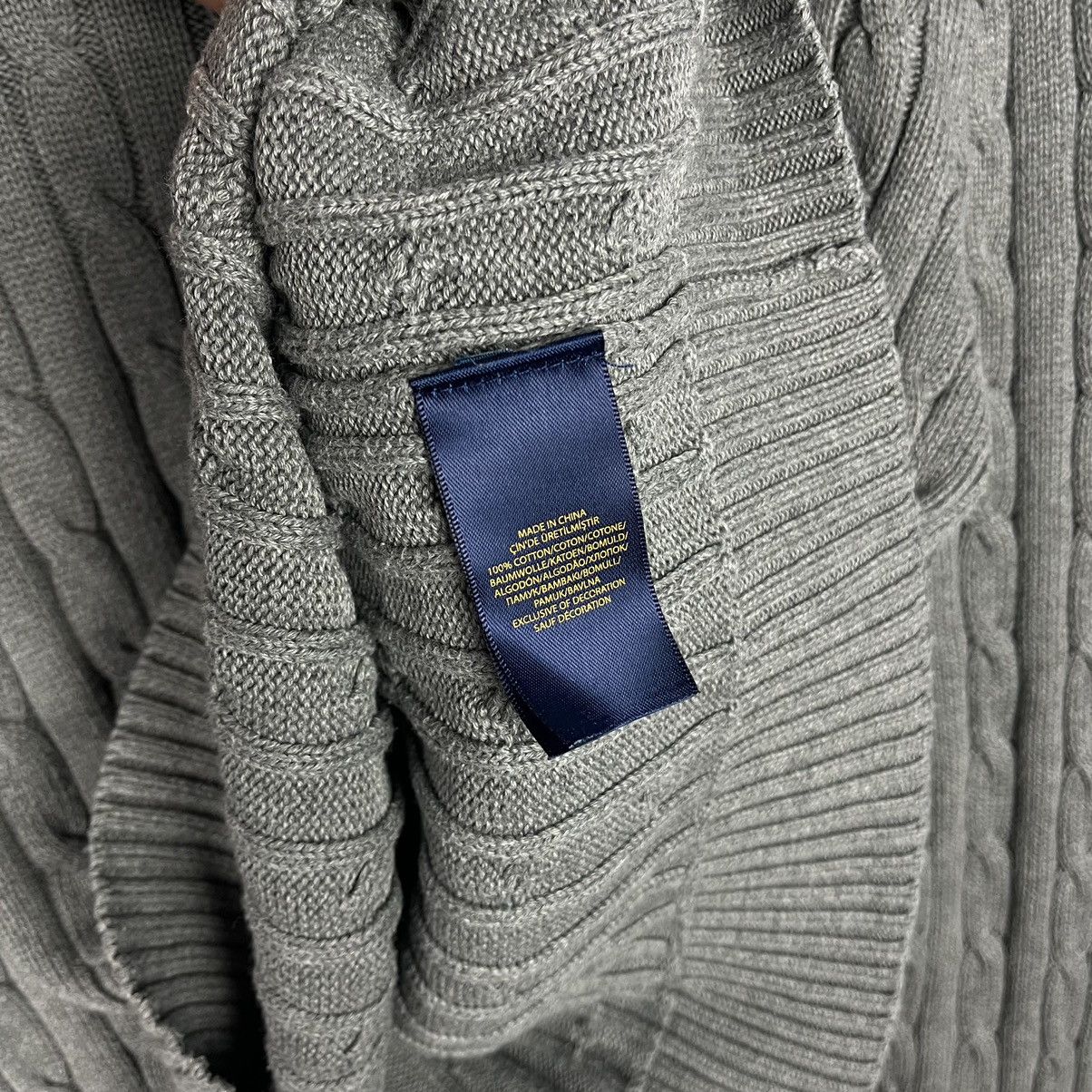 Polo Ralph Lauren Vintage Polo Ralph Lauren Cable Knitted Sweater Logo 90s Size XL / US 12-14 / IT 48-50 - 7 Thumbnail