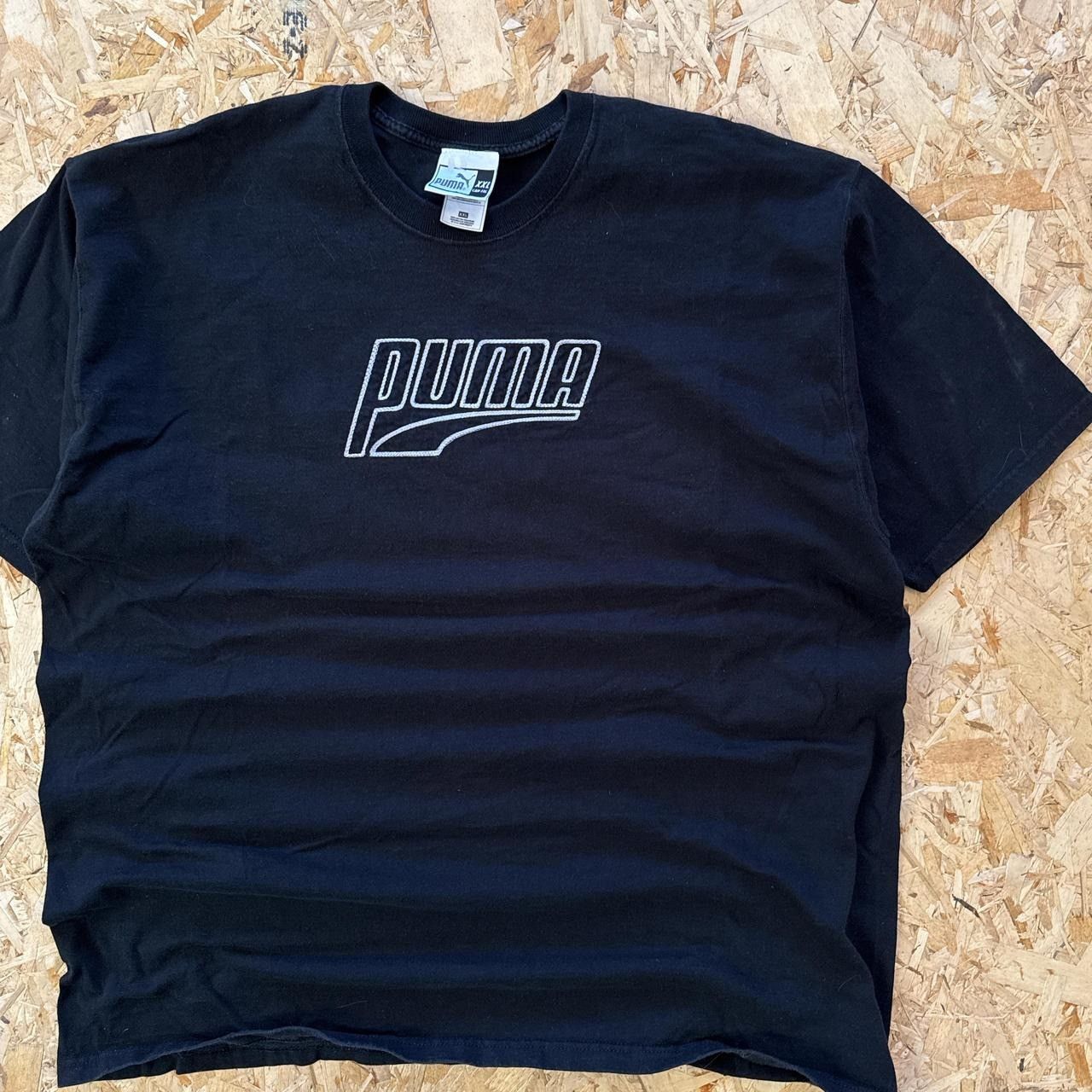 Puma × Vintage Vintage 90s Puma Embroidered T Shirt Size US XXL / EU 58 / 5 - 2 Thumbnail