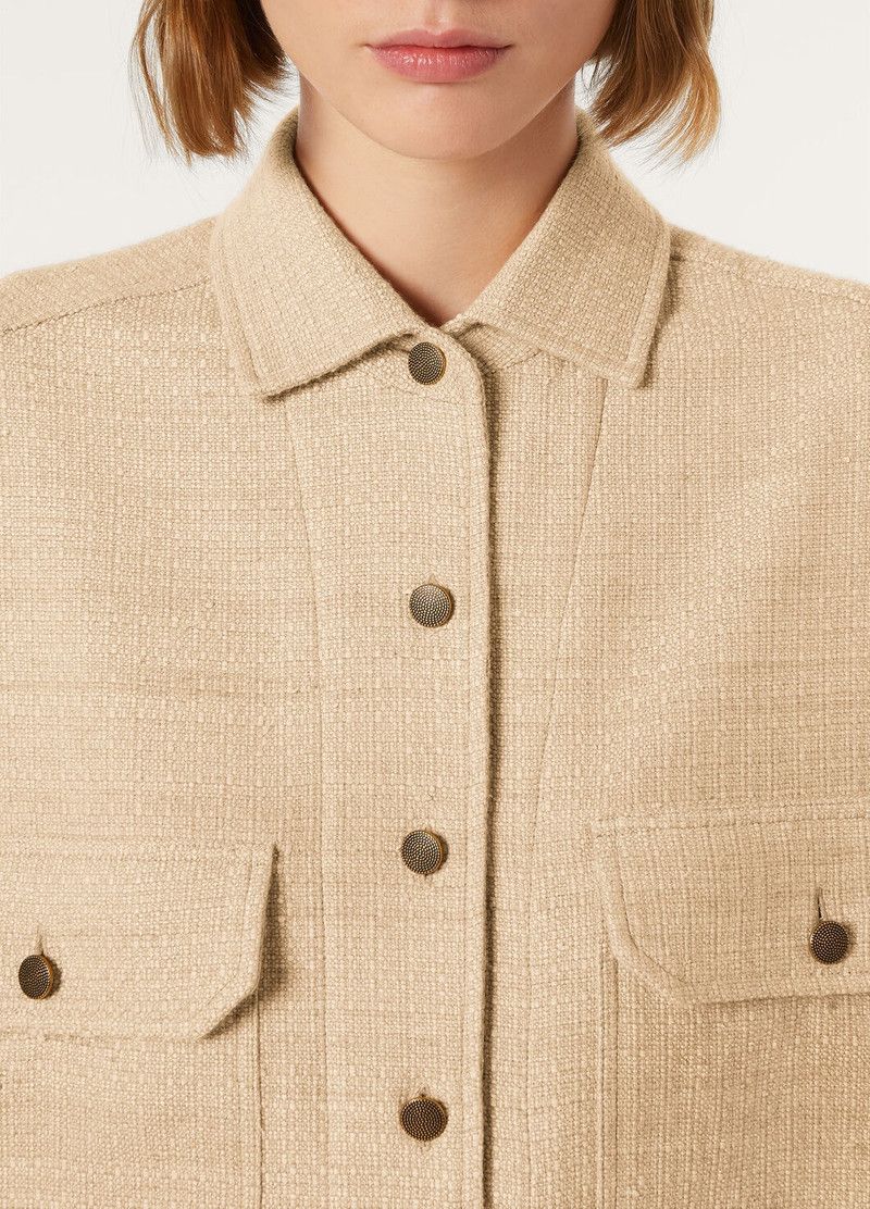 Loro Piana o1srvl11e0526 FAP4866 Darby Overshirt in Beige Size L / US 10 / IT 46 - 3 Thumbnail
