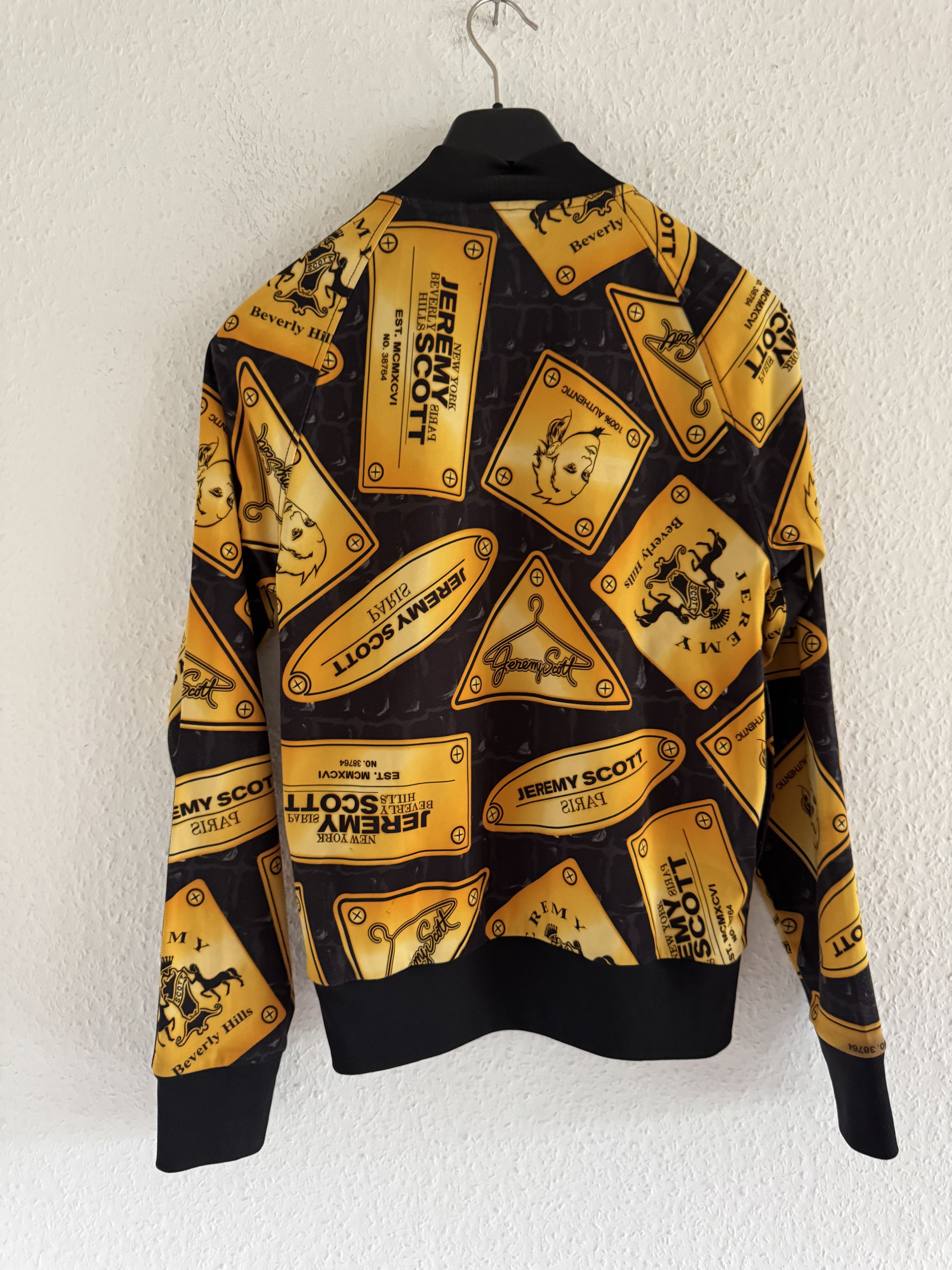 Adidas × Jeremy Scott Gold Plaque Print Track Jacket Size US S / EU 44-46 / 1 - 13 Thumbnail