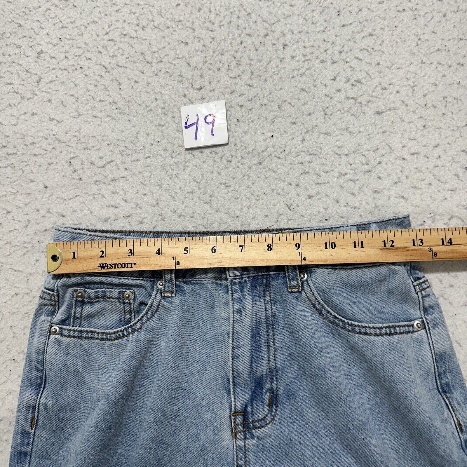 Other Gilipur Small (26x29) High Rise Straight Skull Jeans Blue Size 26" / US 2 / IT 38 - 11 Thumbnail