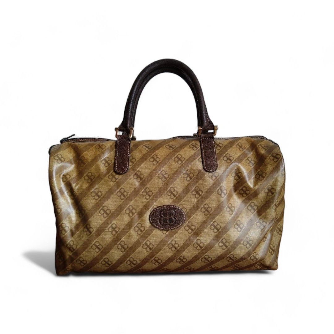Balenciaga - Boston trotter handbag monogram brown leather