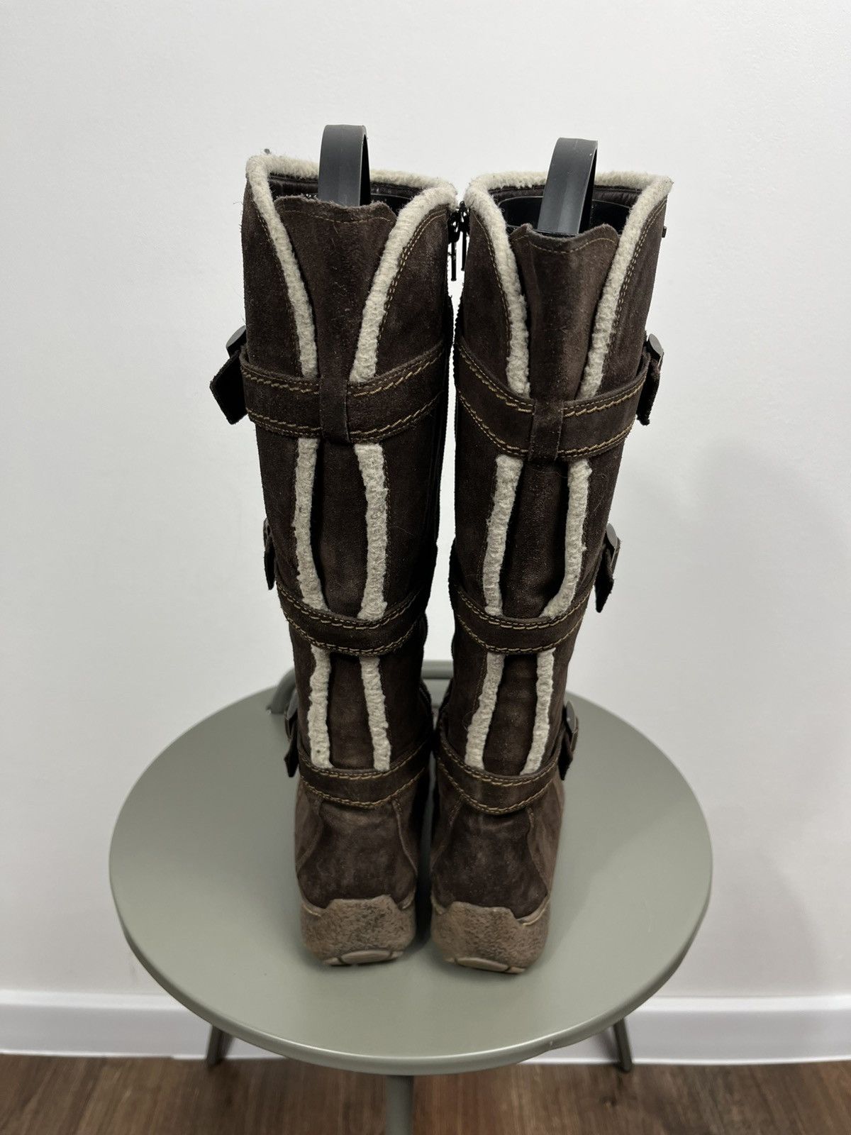 Other Vintage Suede Shearling Lined Buckle Boots EU 36 UK 4.5 Size US 5.5 / IT 35.5 - 6 Thumbnail