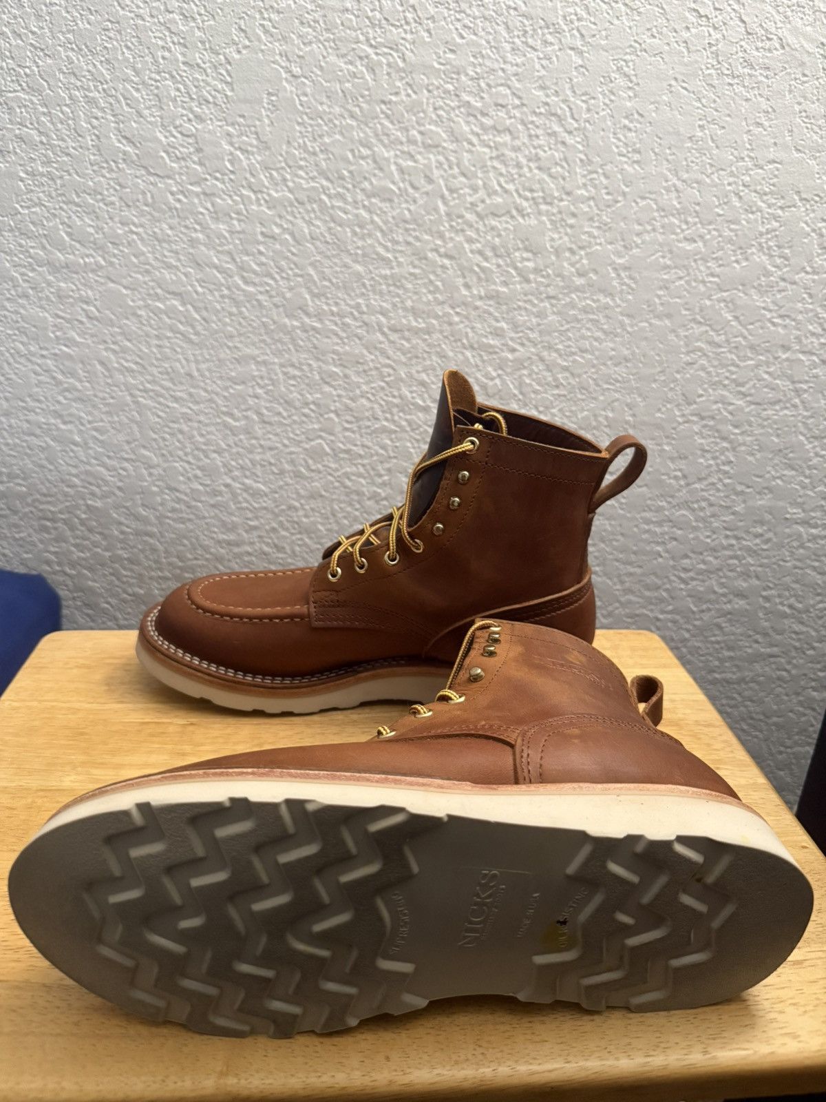 Nicks Boots Nicks Boots Moc Toe Boots 9EEE Size US 9 / EU 42 - 4 Thumbnail