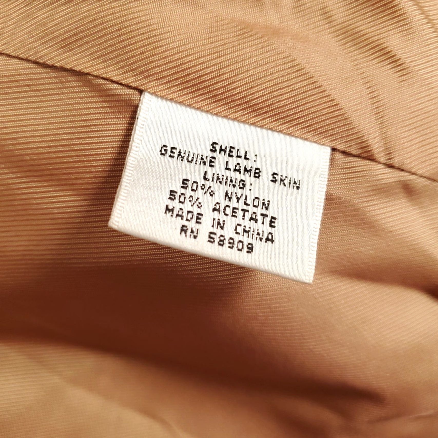 Skin VINTAGE Katherine Kelly Leather Jacket Womens XL Tan Beige Full Zip Lined Jacket Size XL / US 12-14 / IT 48-50 - 4 Thumbnail
