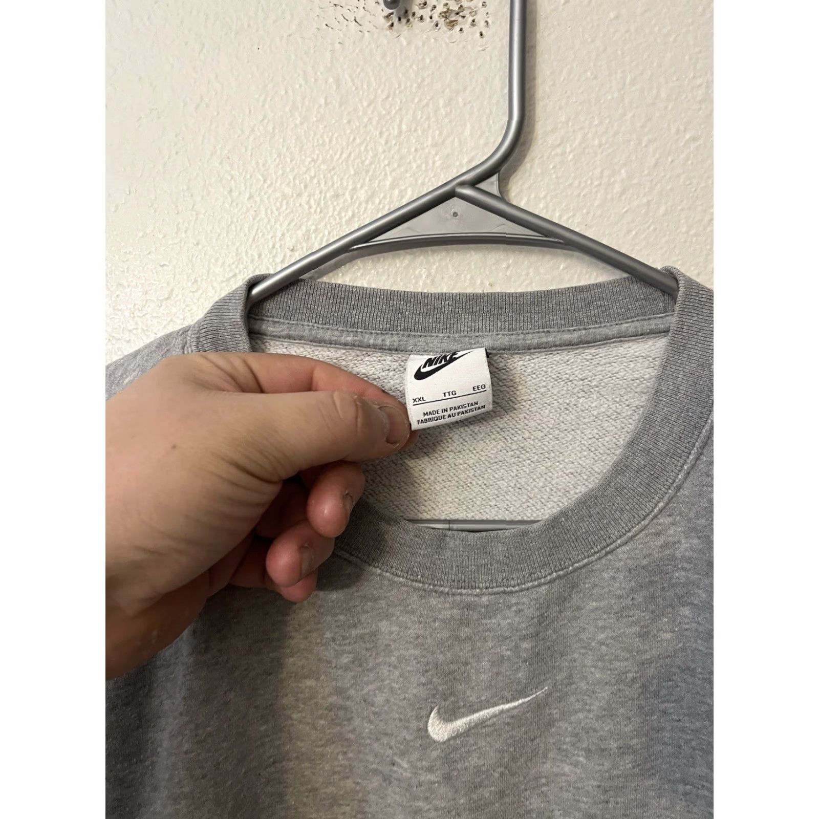 Nike Nike Essentials Sweatshirt Women 2XL Gray Pullover Fleece Oversized Relaxed Fit Size XXL / US 16-18 / IT 52-54 - 3 Thumbnail