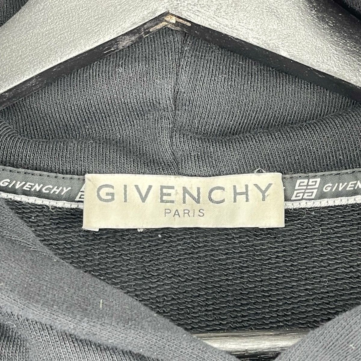 Givenchy Givenchy Paris Black Distressed Sweatshirt Hoodie Size US M / EU 48-50 / 2 - 9 Thumbnail