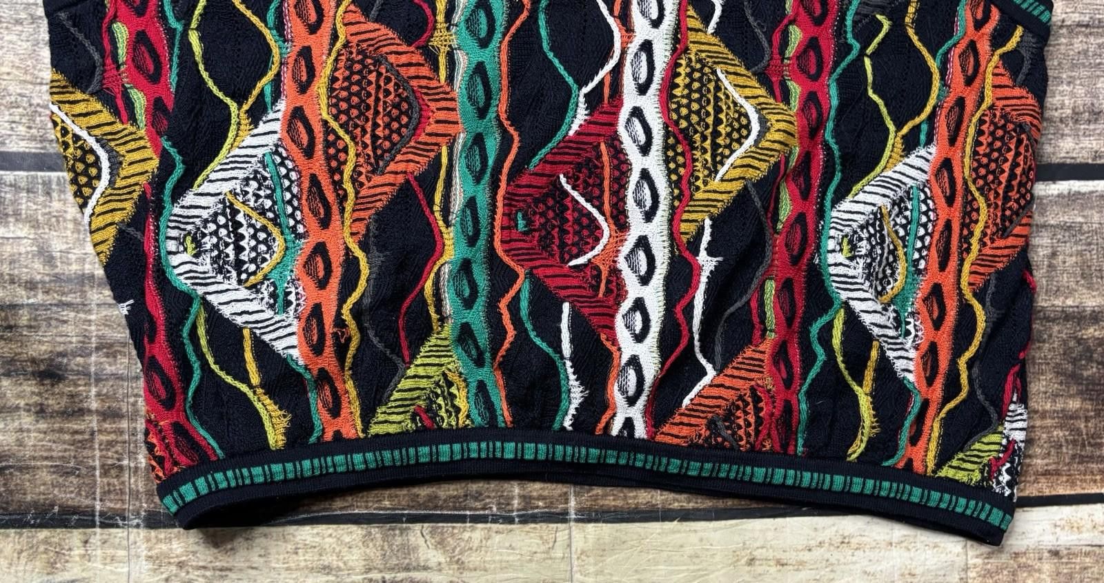 Coogi Coogi Sweater Vest Mens L 3D Knit Colorful Mercerized Cotton Size US L / EU 52-54 / 3 - 5 Thumbnail