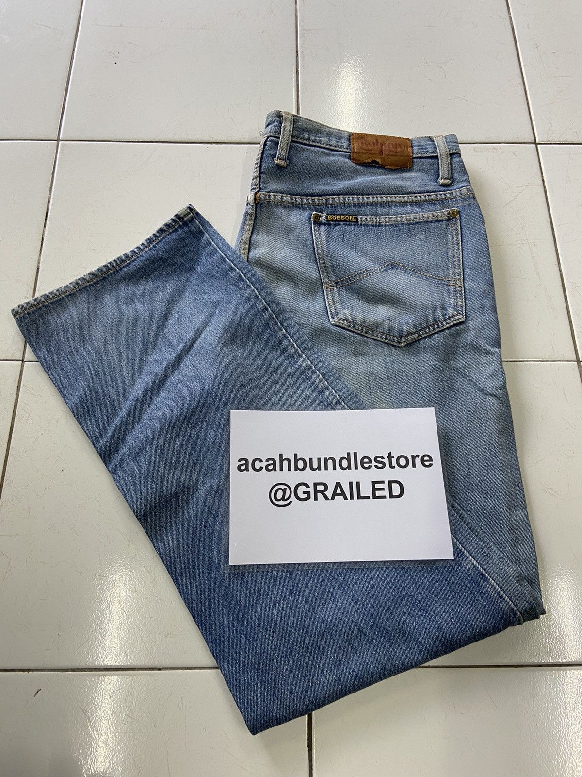 Vintage VINTAGE BOBSON STRAIGHT CUT DENIM JEANS Size US 38 / EU 54 - 15 Thumbnail