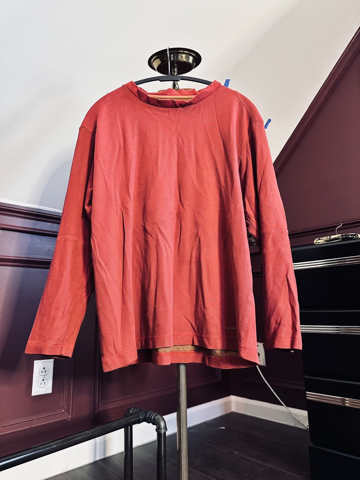 Patagonia Vintage ted thermal mesh bow patch organic cotton shirt Size US L / EU 52-54 / 3 - 9 Thumbnail