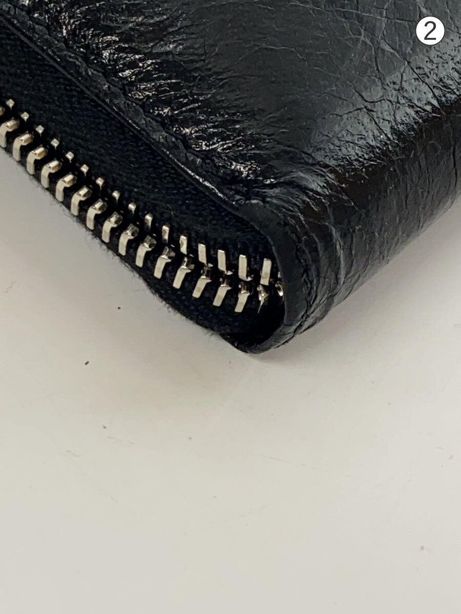 Balenciaga Balenciaga Leather Long Wallet Black Size ONE SIZE - 7 Thumbnail
