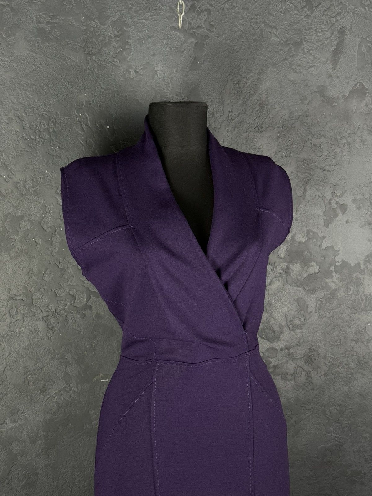 Gucci Gucci Vintage Women’s Purple Sleeveless Sheath Dress Size L Size L / US 10 / IT 46 - 2 Thumbnail