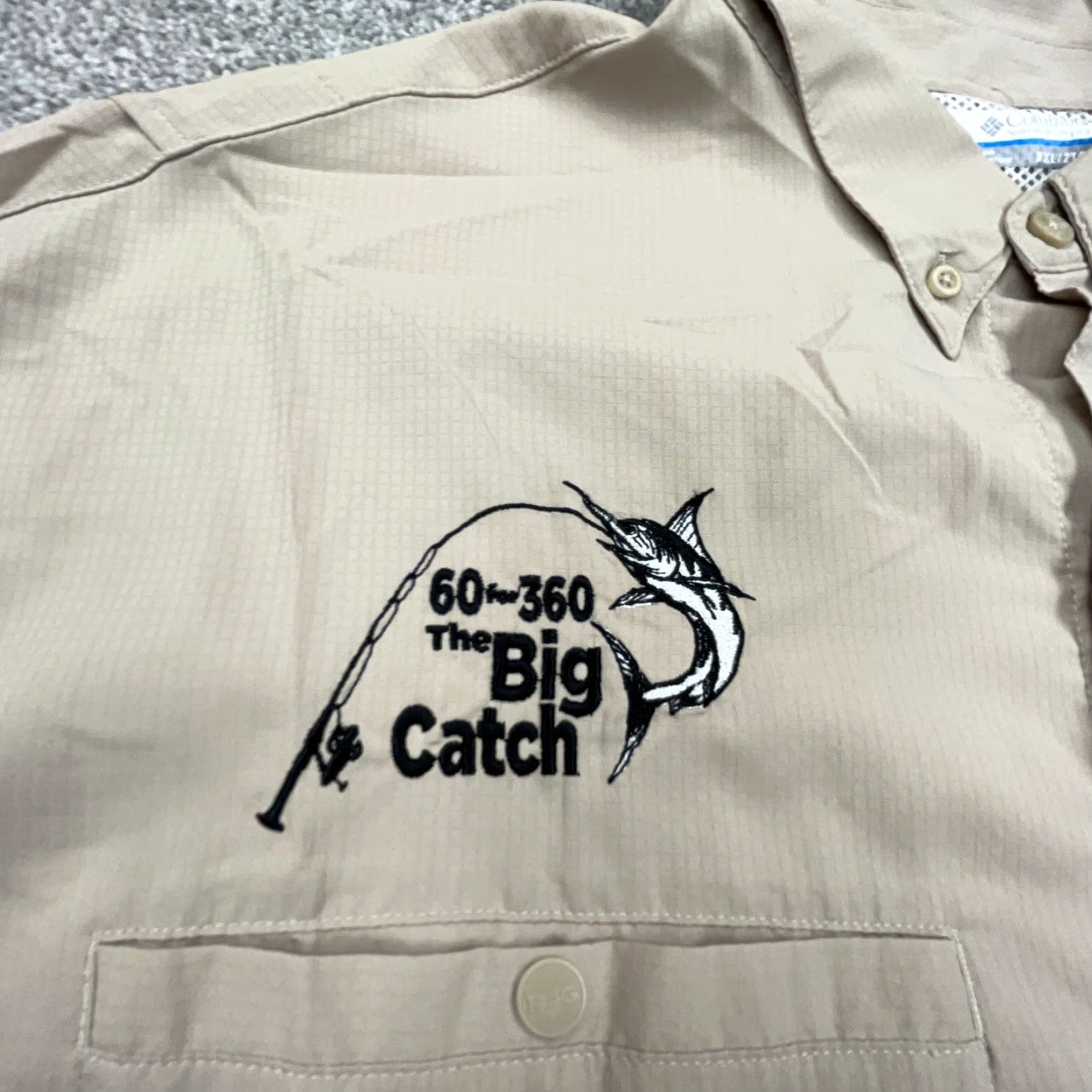 Vintage Columbia PFG Shirt Men 2XL Tan Brown Button Up Camp Outdoors Fishing Adult Long Sleeve Solid Omni-Shade Size US XXL / EU 58 / 5 - 4 Thumbnail