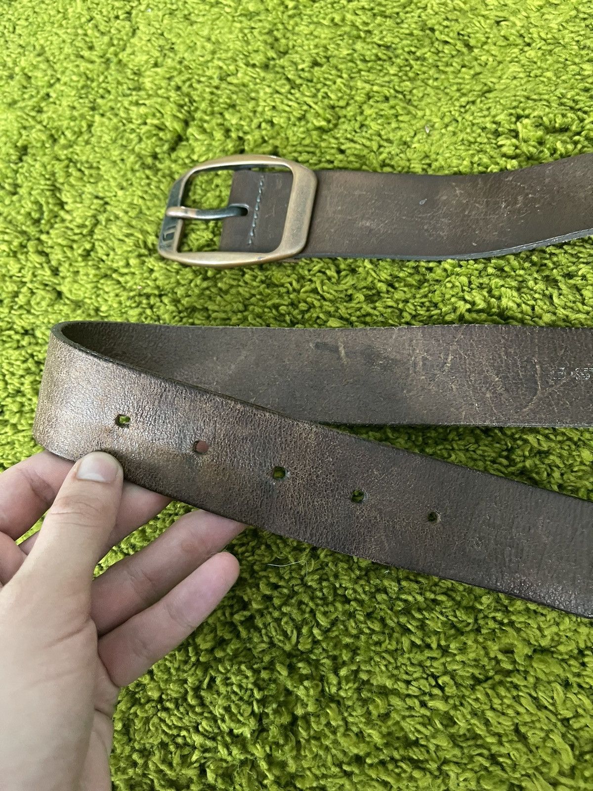 Cowboy Equipment × G-Star G-Star Raw real leather western cowboy style belt Size 34 - 3 Thumbnail