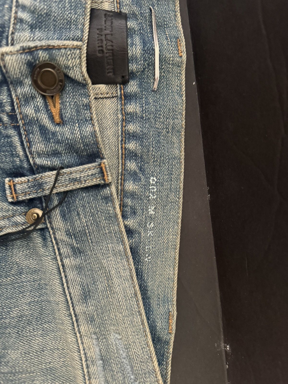 Saint Laurent Paris Saint Laurent Paris Crash Destroyed Jeans 30 Hedi Slimane Size US 30 / EU 46 - 8 Thumbnail