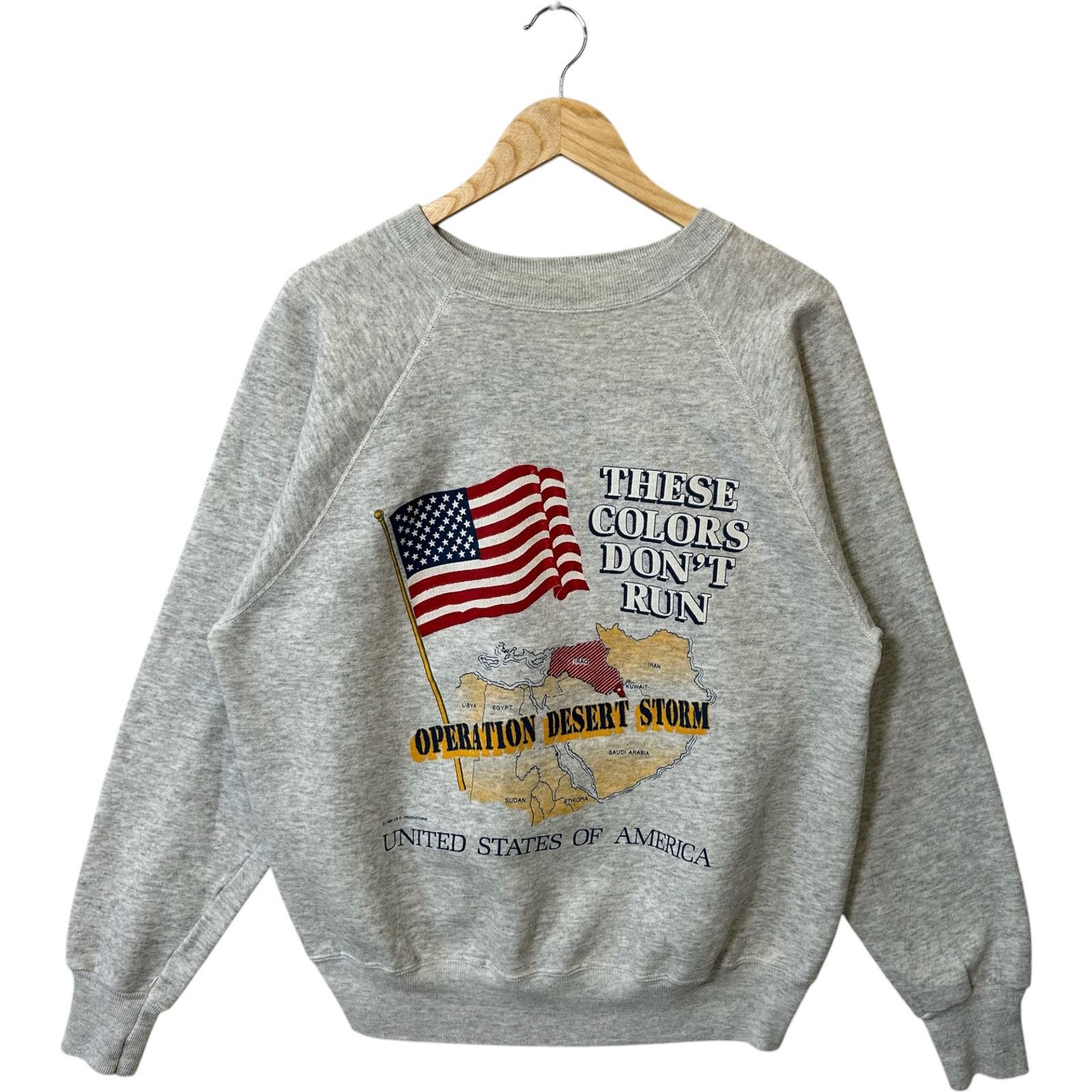 Vintage Vintage USA Operation Desert Storm Quote Crewneck XL Size US XL / EU 56 / 4 - 1 Thumbnail