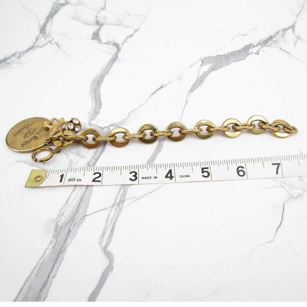 Juicy Couture Vintage Juicy Couture Round Medal & Charms Bracelet Size ONE SIZE - 5 Thumbnail
