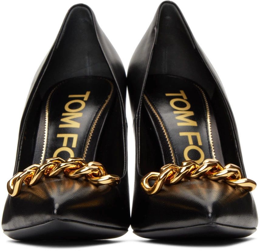 Tom Ford o1y0126 Spike Heel Pumps in Black/Gold Size US 6 / IT 36 - 3 Thumbnail
