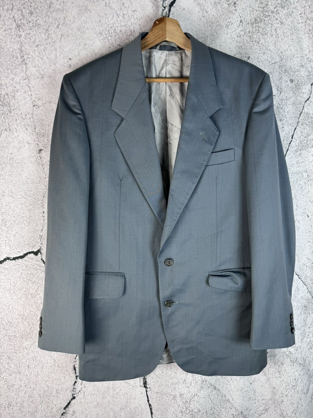 image of Christian Dior Monsieur Black Blazer Suit in Grey, Men's (Size Medium)