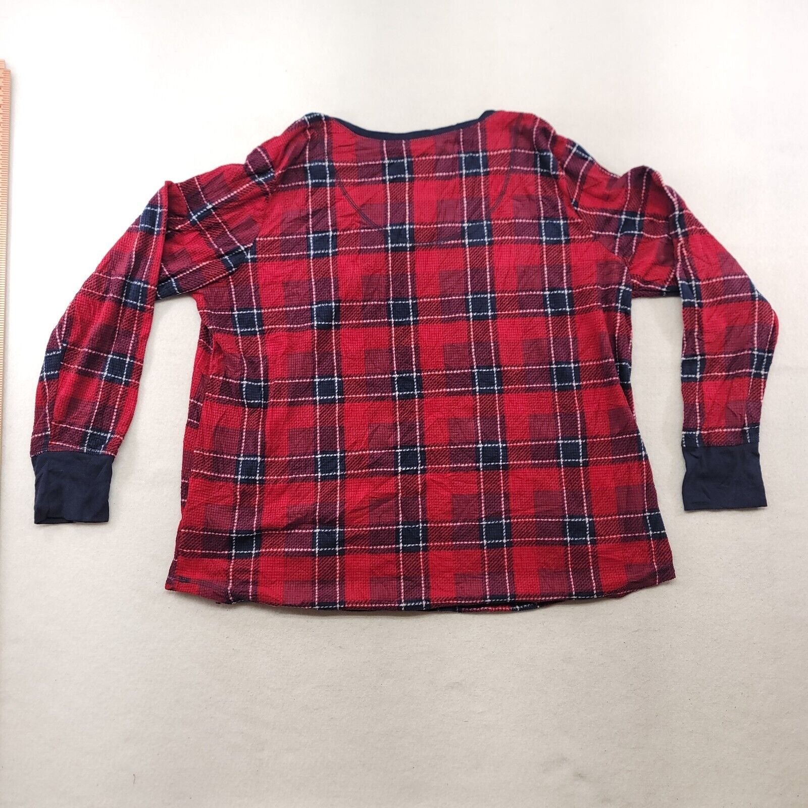 Nautica Nautica Long Sleeve Pullover Shirt Womens Size 2XL Red Plaid Size XXL / US 16-18 / IT 52-54 - 10 Thumbnail