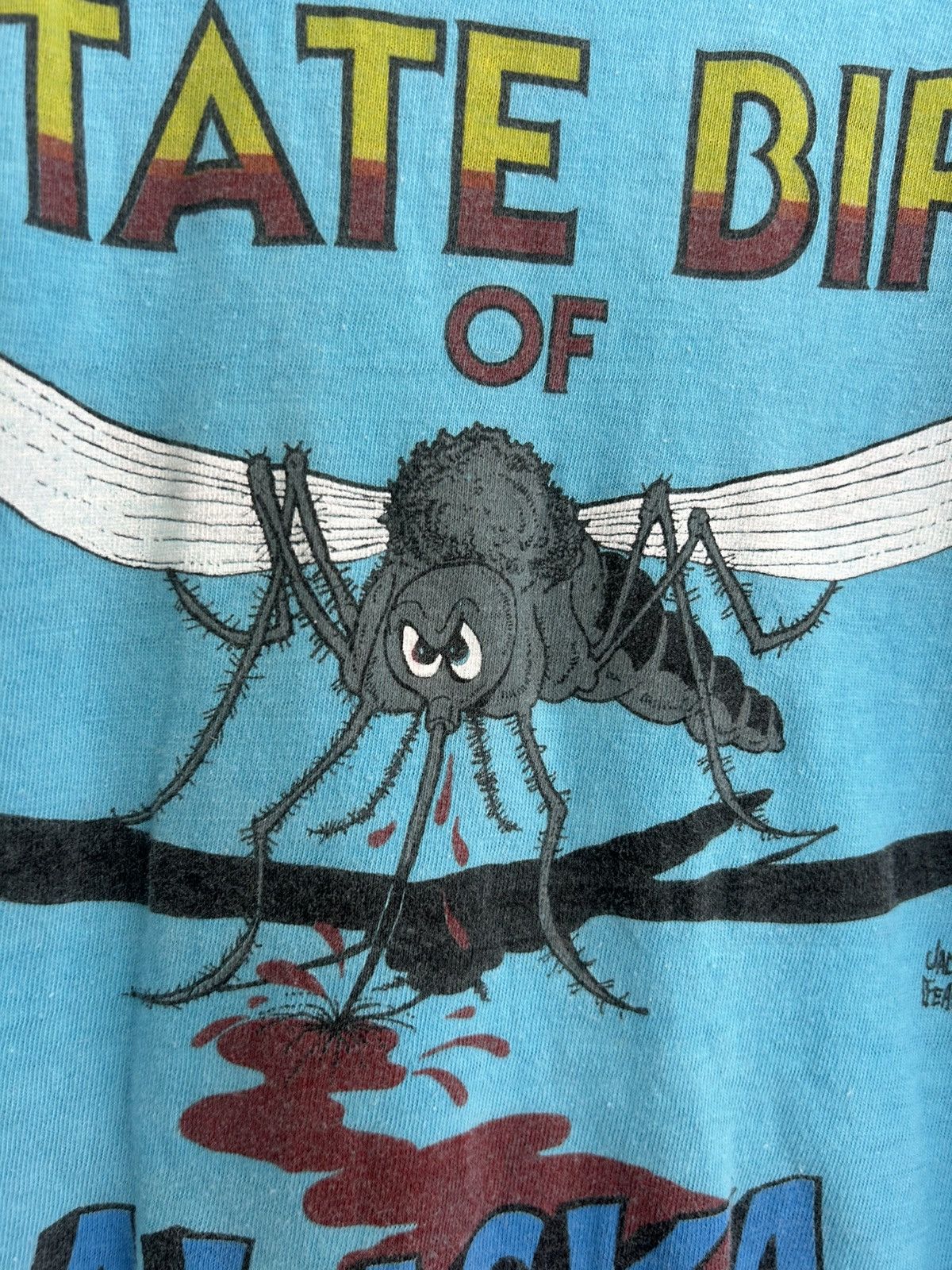 Vintage Vintage State Bird of Alaska Mosquito Graphic T-shirt Size US M / EU 48-50 / 2 - 3 Thumbnail