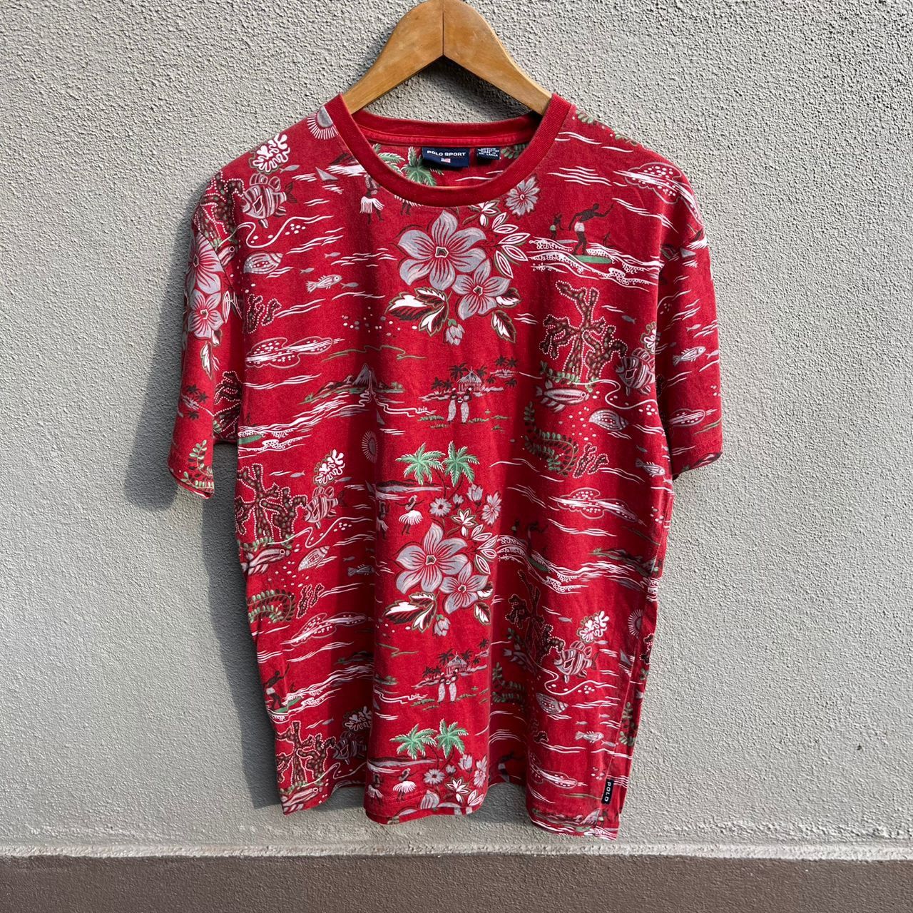 Polo Ralph Lauren Vintage POLO SPORT ralph lauren tee hawaiian Size US M / EU 48-50 / 2 - 1 Thumbnail