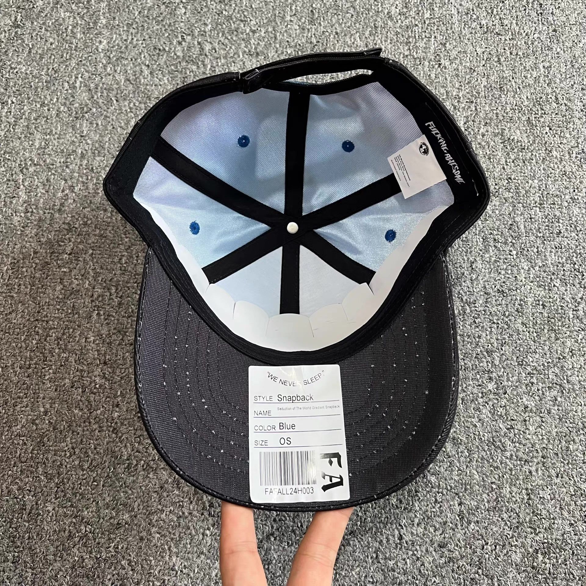 Fucking Awesome Fucking Awesome Embroidered Curved Brim Baseball Cap Q7 Size ONE SIZE - 2 Thumbnail