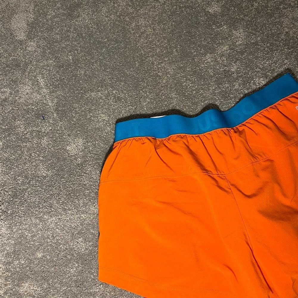Nike Nike Dri-fit Orange/Pink 2 In 1 Running Compression Shorts Size 28" / US 6 / IT 42 - 8 Thumbnail