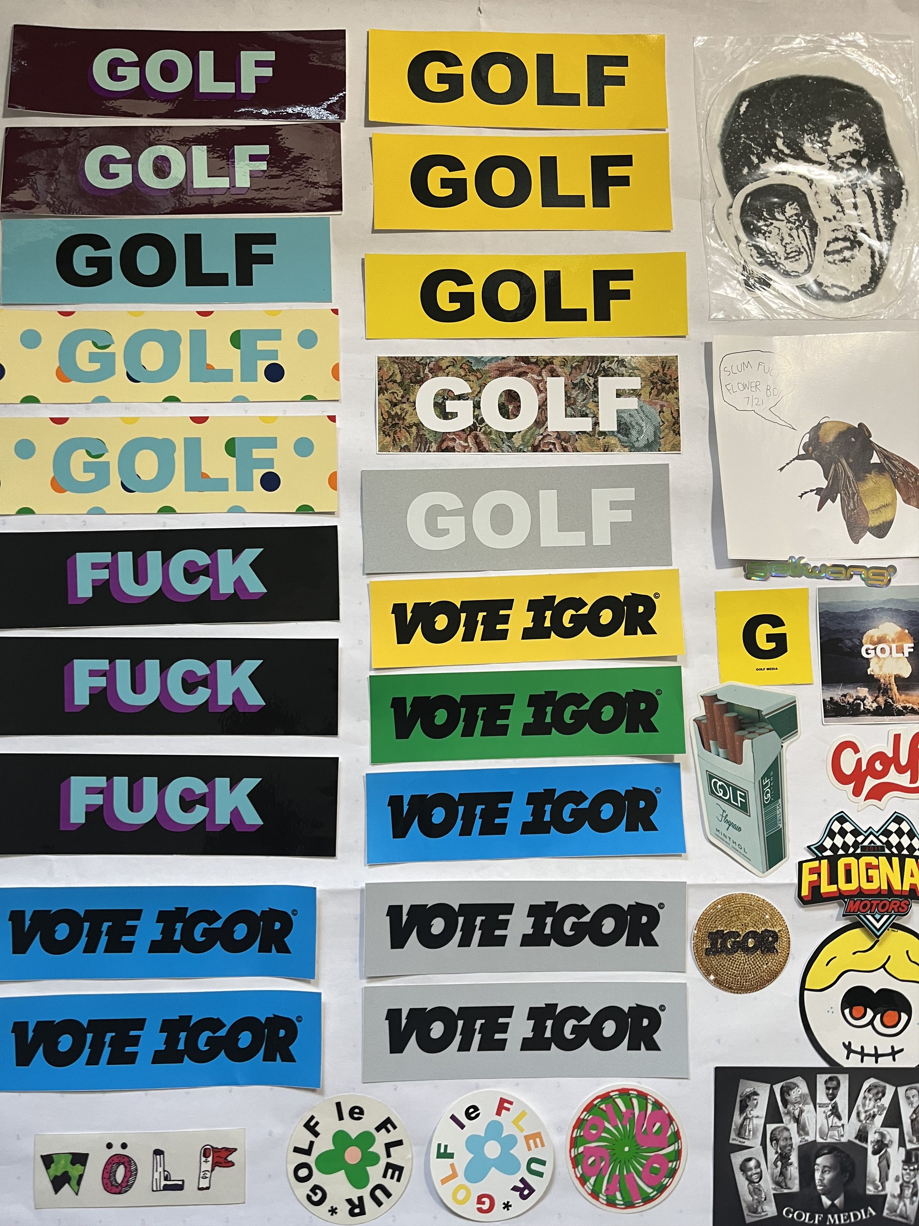 Golf Wang Golf Wang Sticker Pack Bundle Lot Size ONE SIZE - 4 Thumbnail