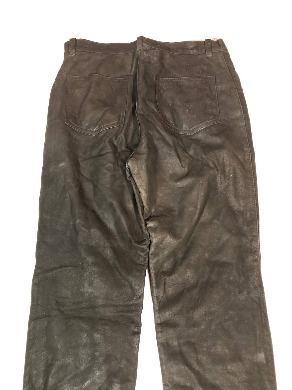 Leather × Vintage Benany Leather Biker Pants Vintage Size US 30 / EU 46 - 7 Thumbnail