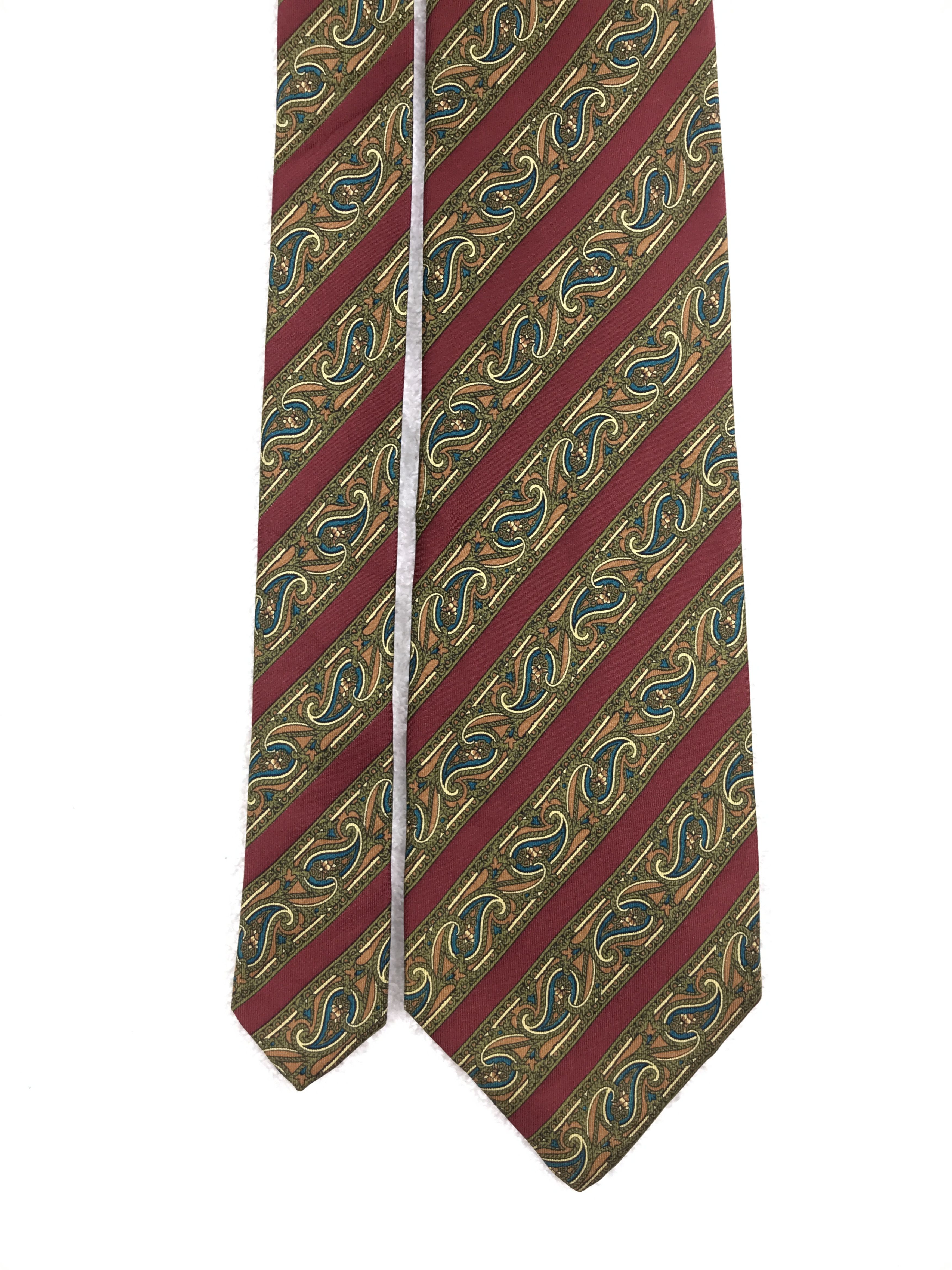 Vintage Vintage a.testoni Silk Necktie Size ONE SIZE - 3 Thumbnail