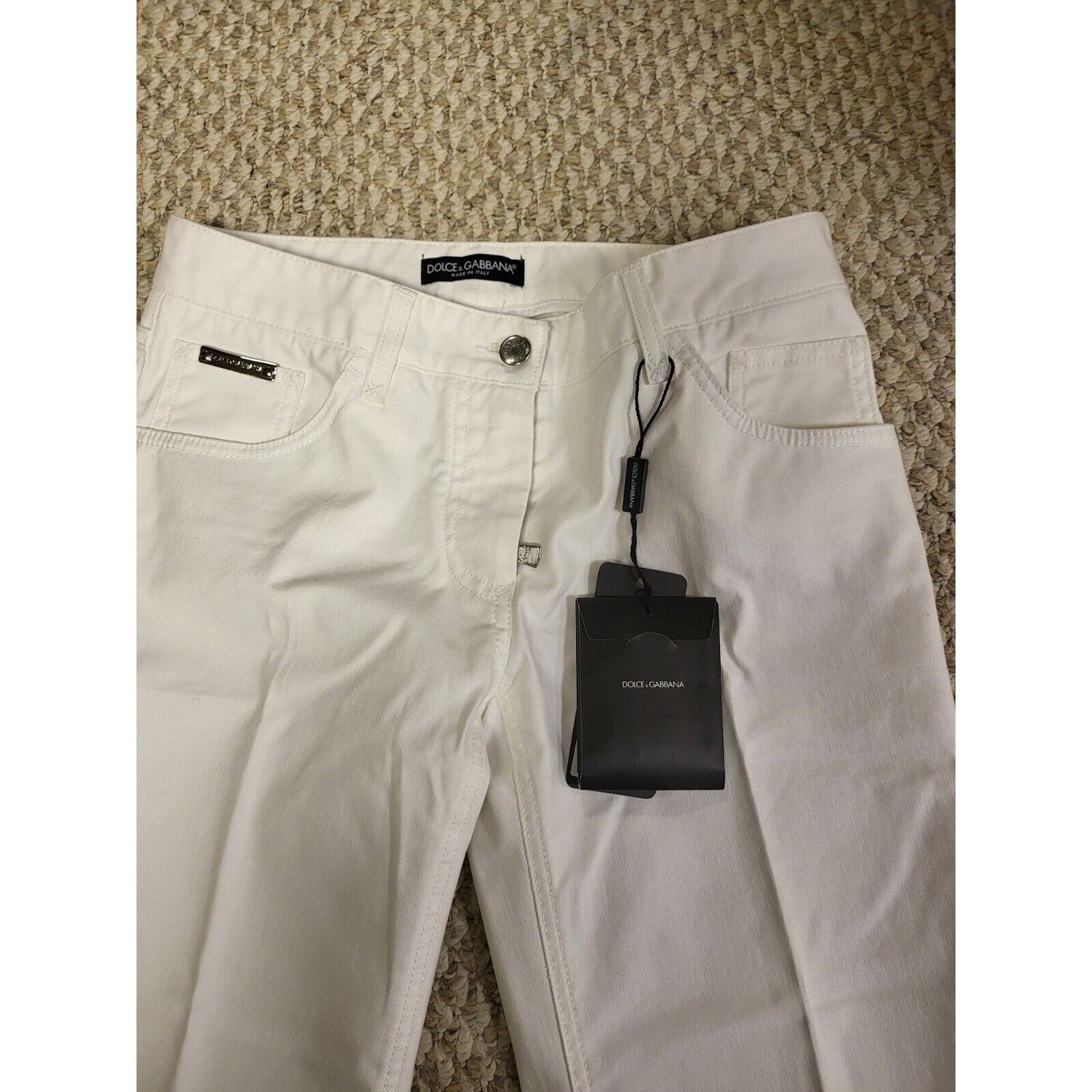 Dolce & Gabbana dolce gabbana womens size 40 white jeans / Pants Size 40" / US 18 - 3 Thumbnail