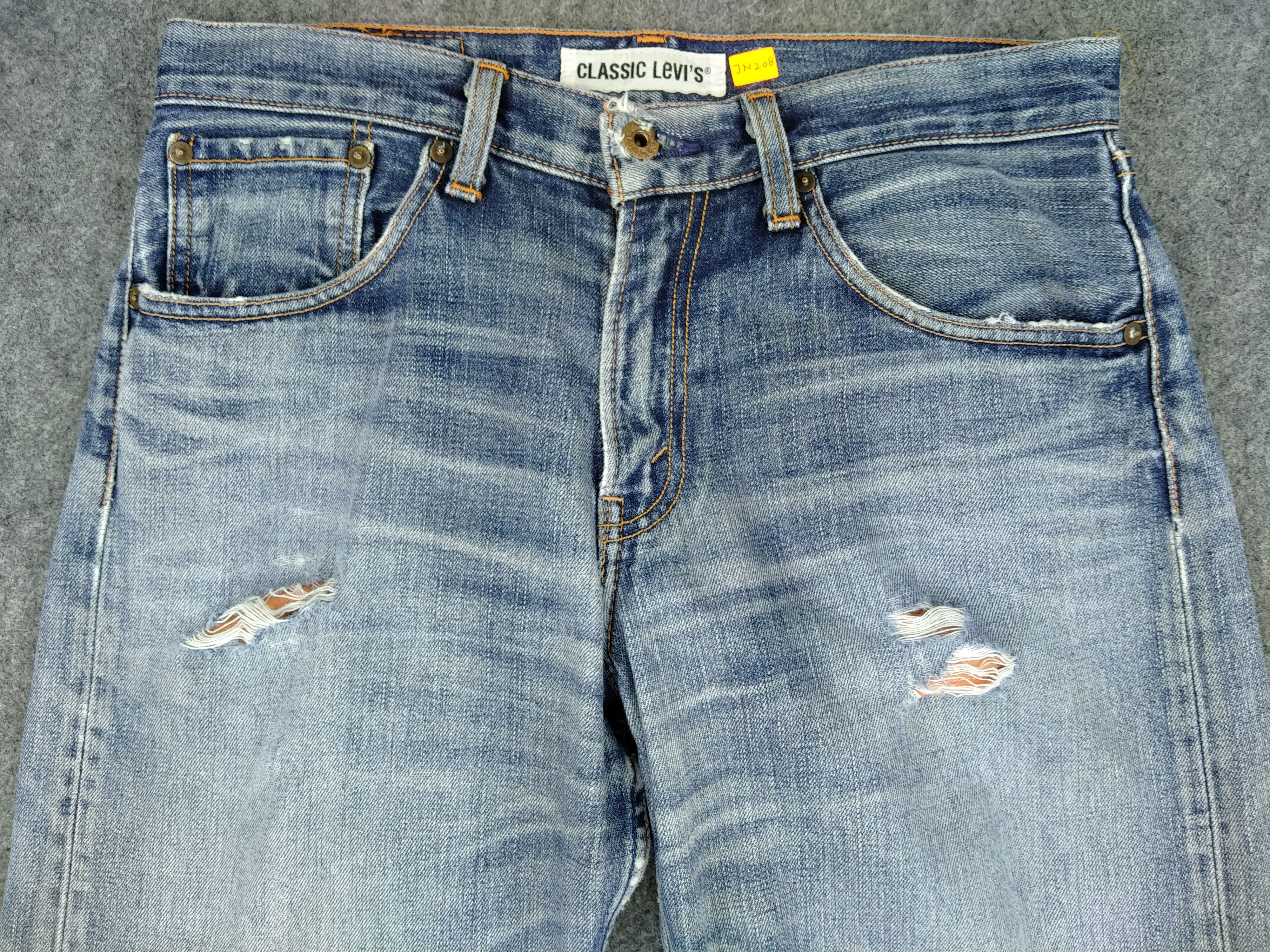 Levi's Blue Vintage Levi's 504 Distressed Denim 32x34 -JN208 Size US 32 / EU 48 - 3 Thumbnail