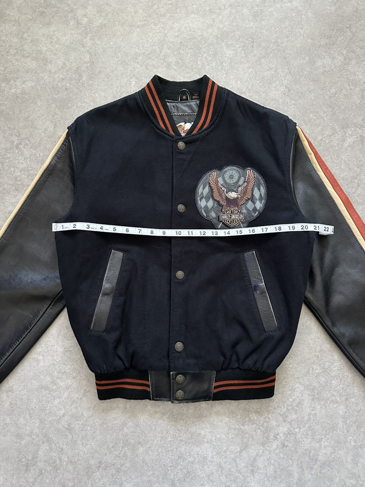 Harley Davidson Vintage Harley Davidson Leather Jacket Varsity Biker Style Size US S / EU 44-46 / 1 - 5 Thumbnail