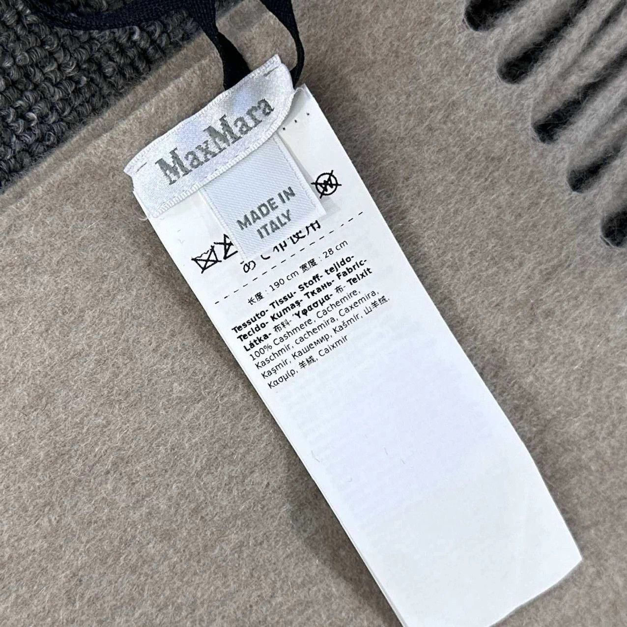 Max Mara MaxMara oatmeal 100% cashmere scarf Size ONE SIZE - 5 Thumbnail