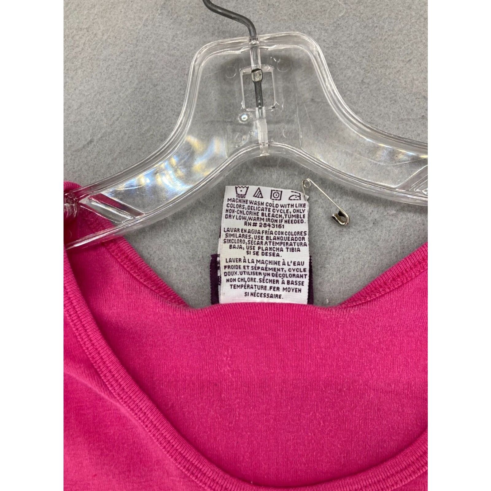 Pinko VINTAGE Curves Tank Women M Pink Slim 100% Cotton Sleeveless Scoop Neck Pullover Athletic Activewear Short? Size M / US 6-8 / IT 42-44 - 6 Thumbnail