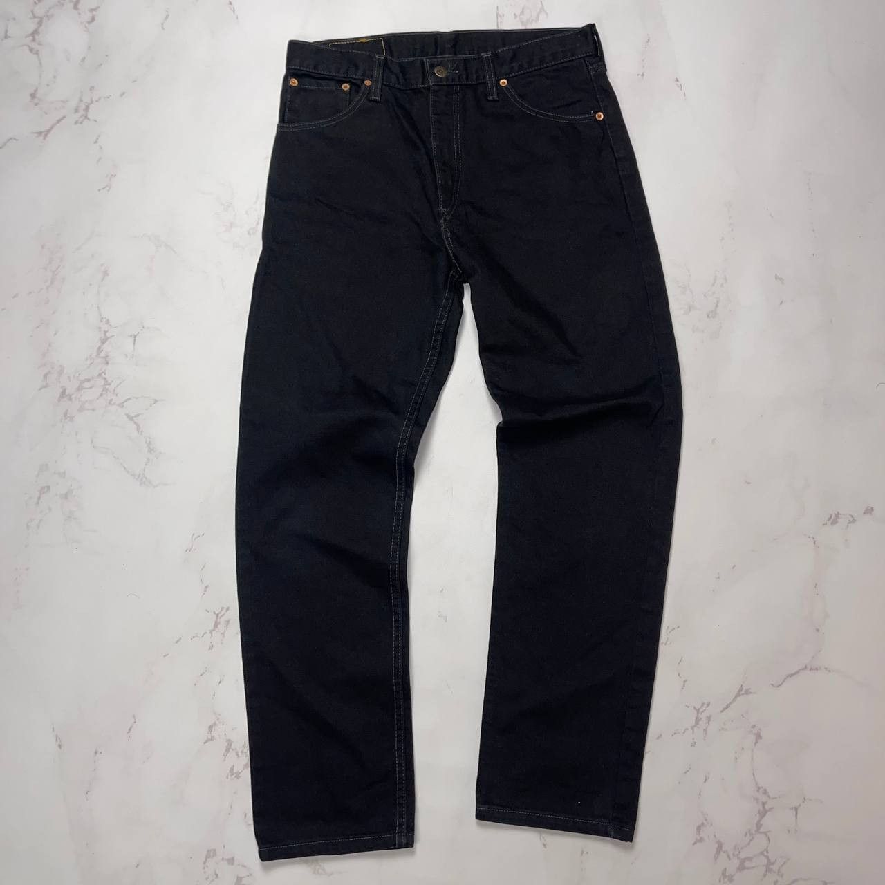 Levi's LEVIS 521 VINTAGE Y2K BLACK DENIM JEANS STREETWEAR STYLE Size US 33 - 1 Thumbnail