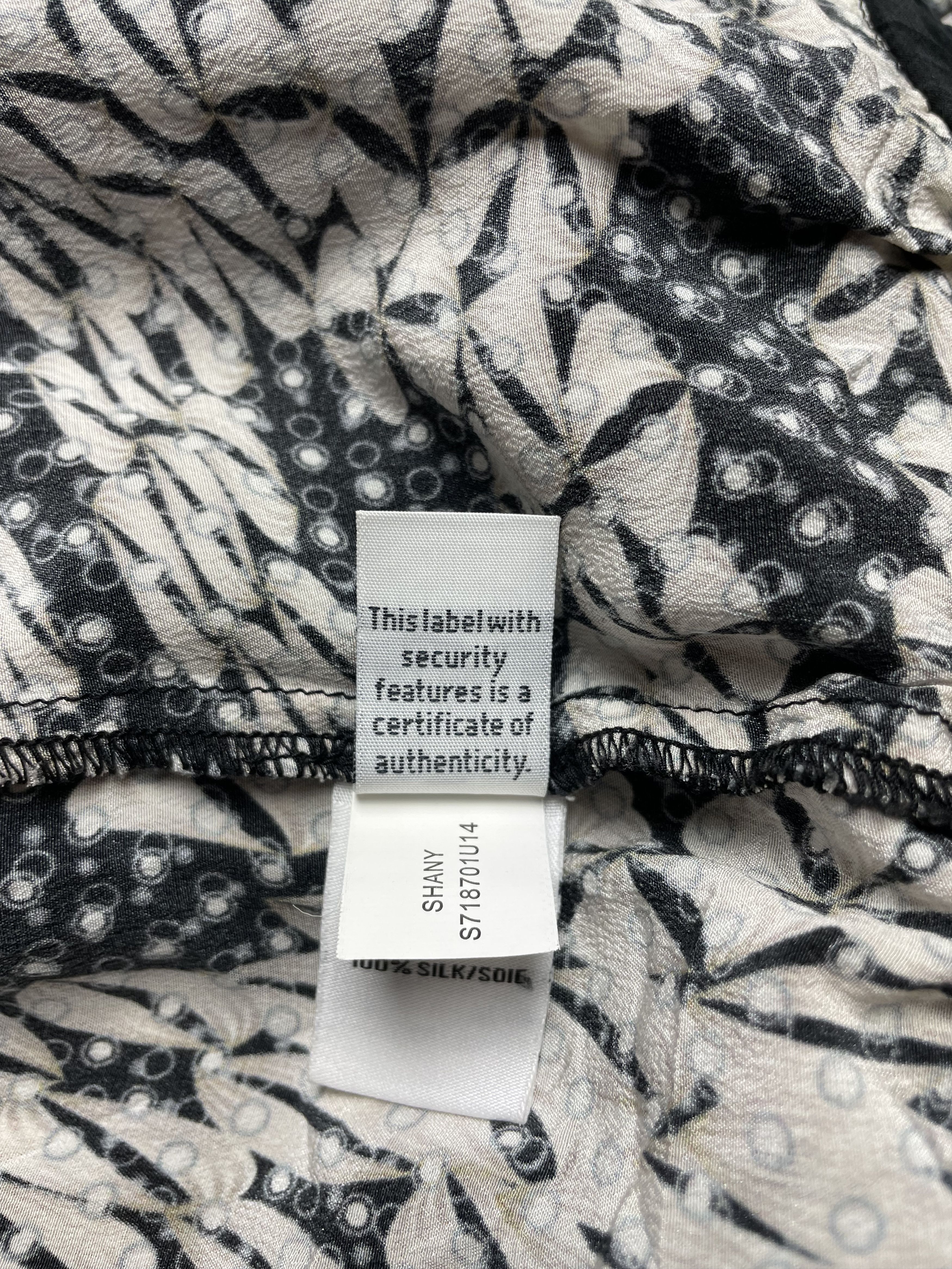 Diane von Furstenberg Diane Von Furstenberg Shany Printed Silk Jumpsuit Size 28" / US 6 / IT 42 - 10 Thumbnail