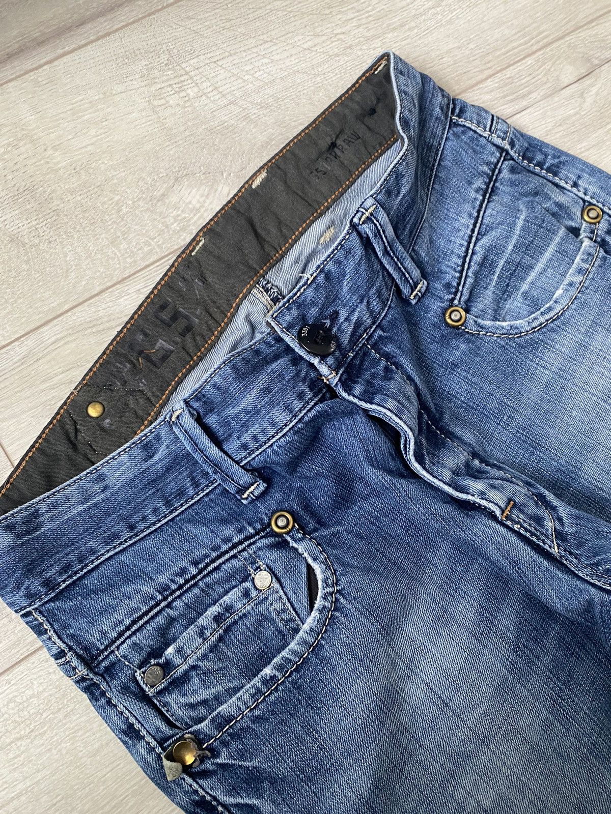 If Six Was Nine Vintage G-Star Bootcut Japan Style Denim Jeans Y2K Faded Size US 34 / EU 50 - 10 Thumbnail