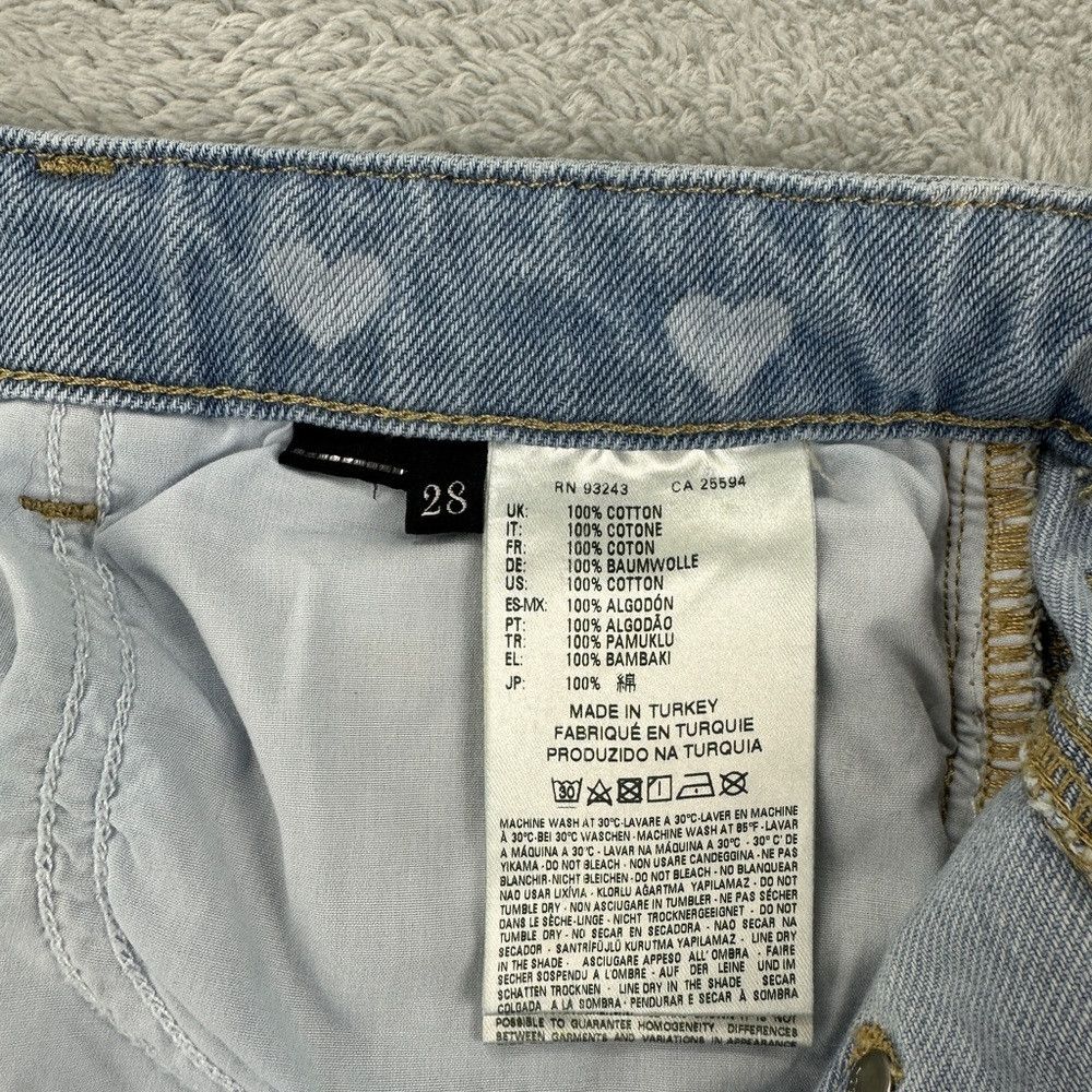 Diesel Diesel Industries heart shaped light blue jeans women's siz Size 28" / US 6 / IT 42 - 4 Thumbnail