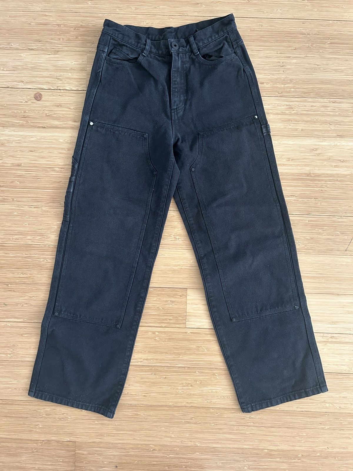 Brain Dead Black Double- Knee Carpenter Jeans