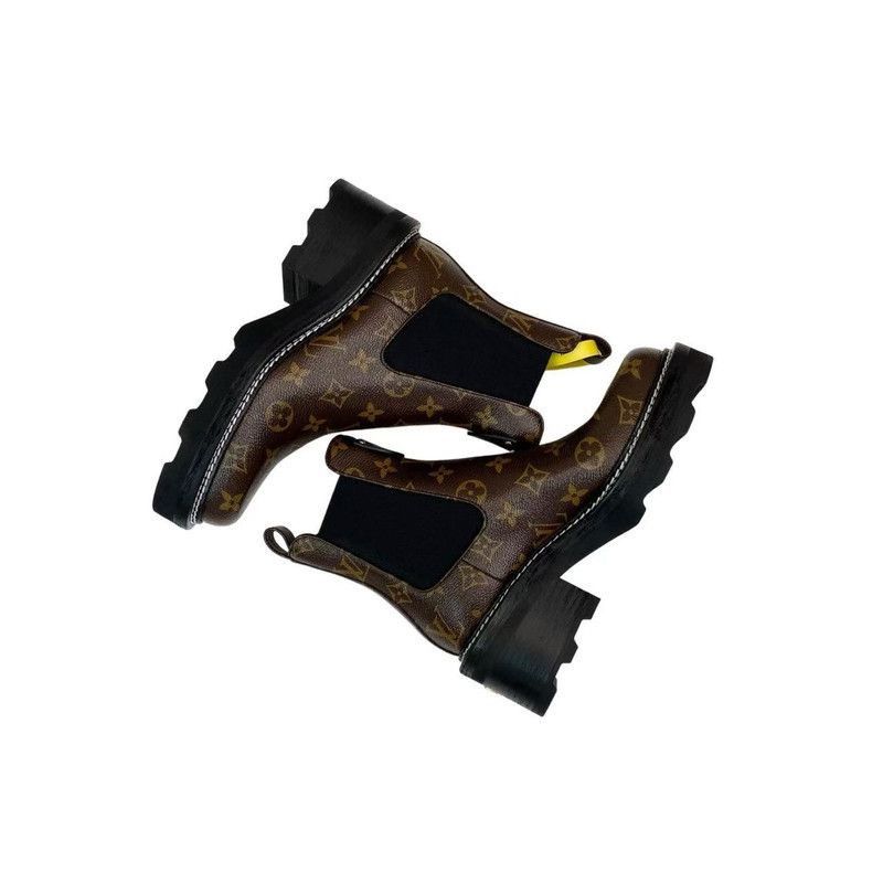 Louis Vuitton Louis Vuitton Beaubourg Chelsea Boots for Women - Size US 8 / IT 38 - 5 Thumbnail