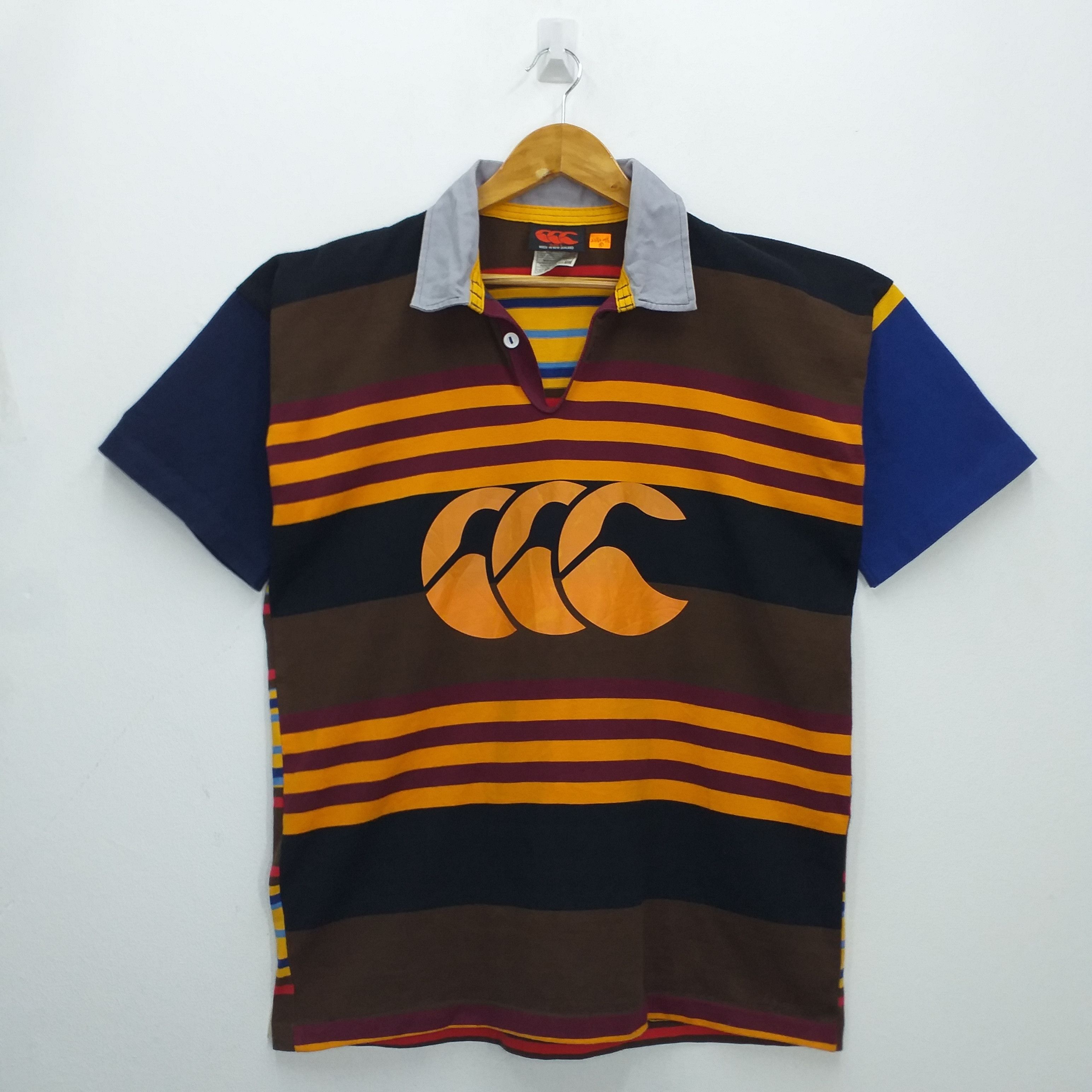 Canterbury of New Zealand Vintage Canterbury New Zealand Polo Shirt Rugby -E006 Size US L / EU 52-54 / 3 - 1 Thumbnail