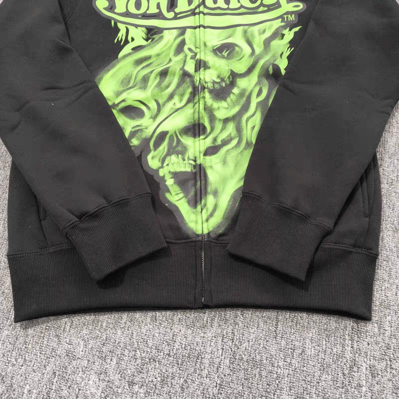 Von Dutch von dutch skull printed zipup hoodie Size US L / EU 52-54 / 3 - 4 Thumbnail